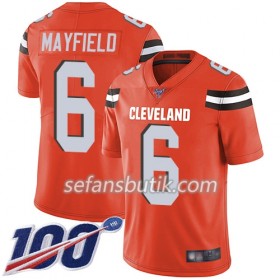 Cleveland Browns Tröjor Baker Mayfield 6 Nike Apelsin 100th - Herr